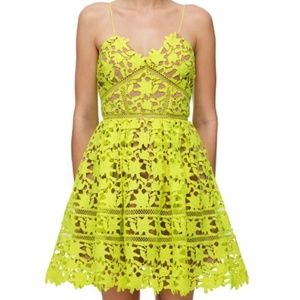 NWT SELF-PORTRAIT Azaelea floral-lace mini dress